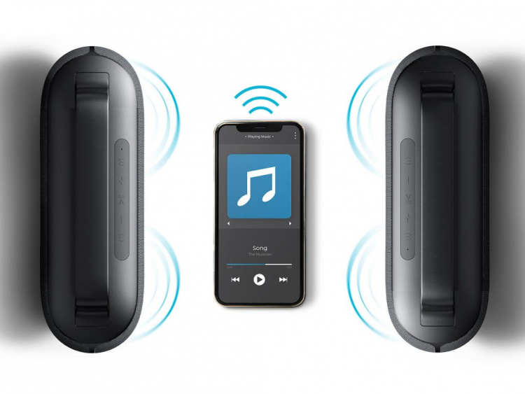 Next TREND vandtæt trådløs højttaler, sort