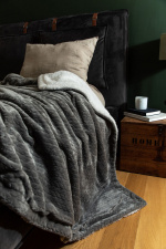 Kosta Linneväfveri Sherpapläd Smeviken, Grå
