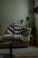 Kosta Linneväfveri Ullpläd Rand, Mörkgrå