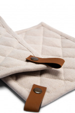 Kosta Linneväfveri Grydelapper 2-pak, Sand