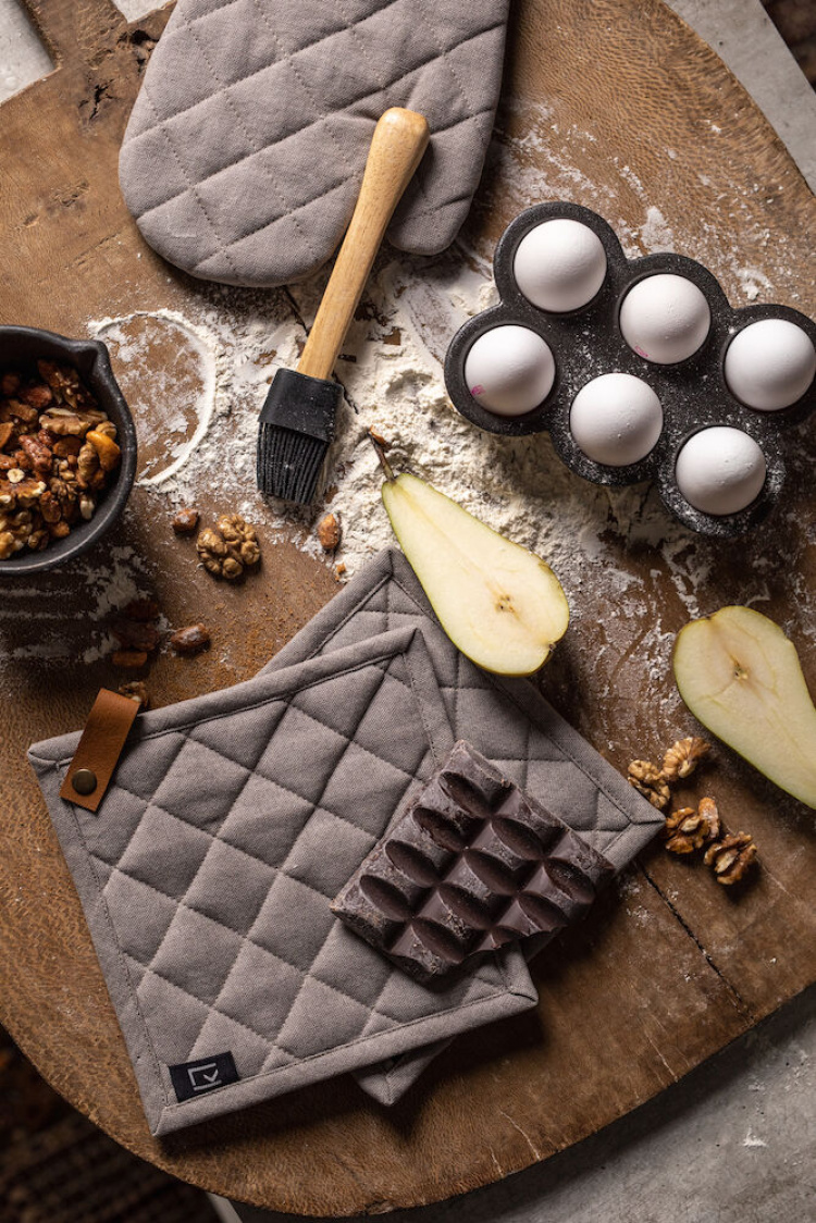 Kosta Linneväfveri Grydelapper 2-pak, Sand