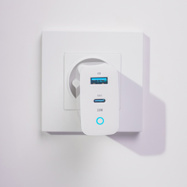 Forever TC-06-33AC PD QC vægoplader 1x USB-C 1x USB 33W