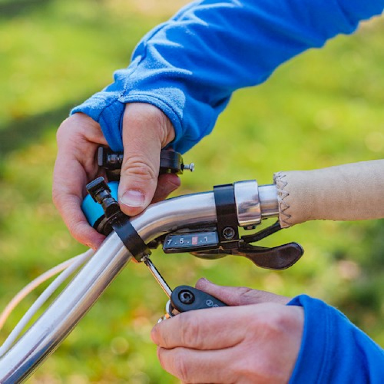 Forever Outdoor Cykelklokke lille, sølv