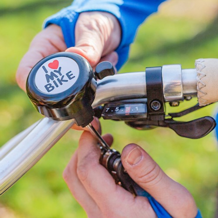 Forever Outdoor Cykelklokke I love my bike, sort