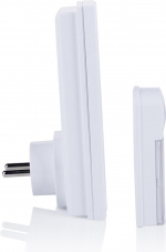 Byron DB411E trådløs dørklokke + plug-in-modtager, 50 m rækkevidde, hvid 