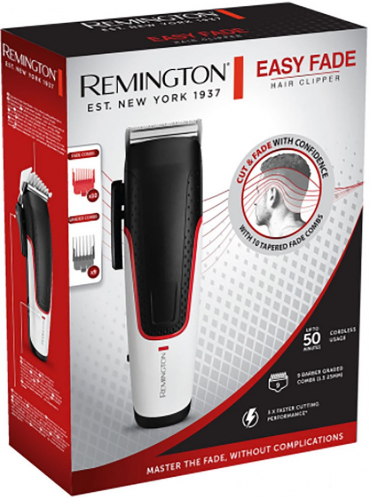 Remington HC500 Easy Fade Hårtrimmer för snygga övergångar Remington HC500 Easy Fade Hårtrimmer för snygga övergångar