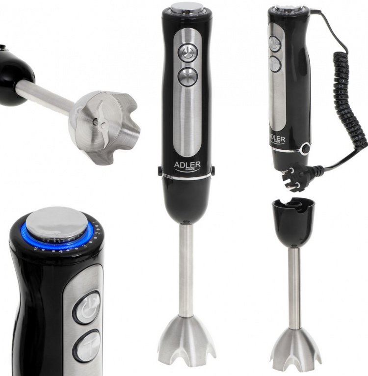 Adler AD 4625 Stavmixer 1500W, Svart Adler AD 4625 Stavmixer 1500W, Svart