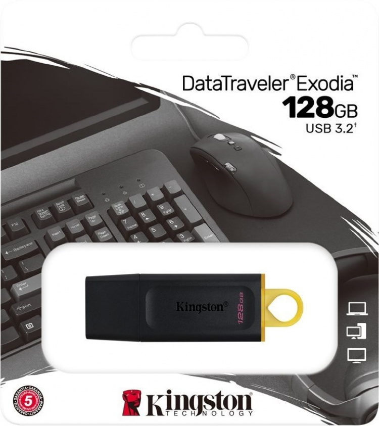 Kingston USB-hukommelse DataTraveler Exodia, 128 GB Kingston USB-hukommelse DataTraveler Exodia, 128 GB