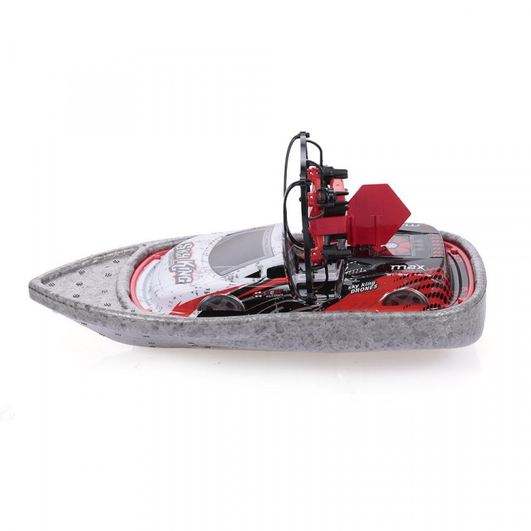 3-i-1 drone, båd, bil 2,4 G 4-akse, rød/grå