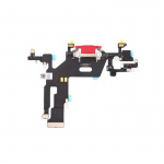 Opladningsstik med flex til iPhone 11, rød