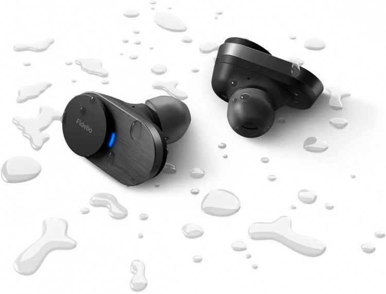 Philips Fidelio T1 trådløse hovedtelefoner, in-ear, sorte