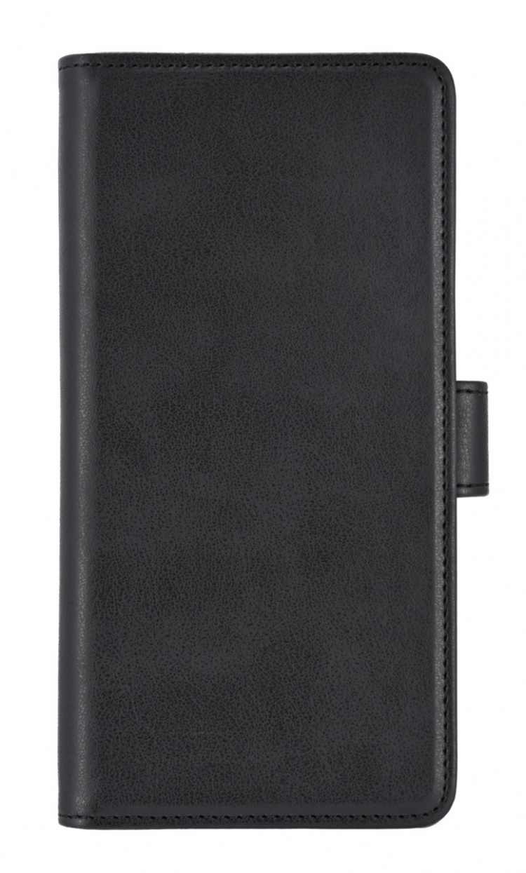 Essentials Xiaomi Redmi Note 14 PU-plånbok, avtagbar, 3 kort, svart