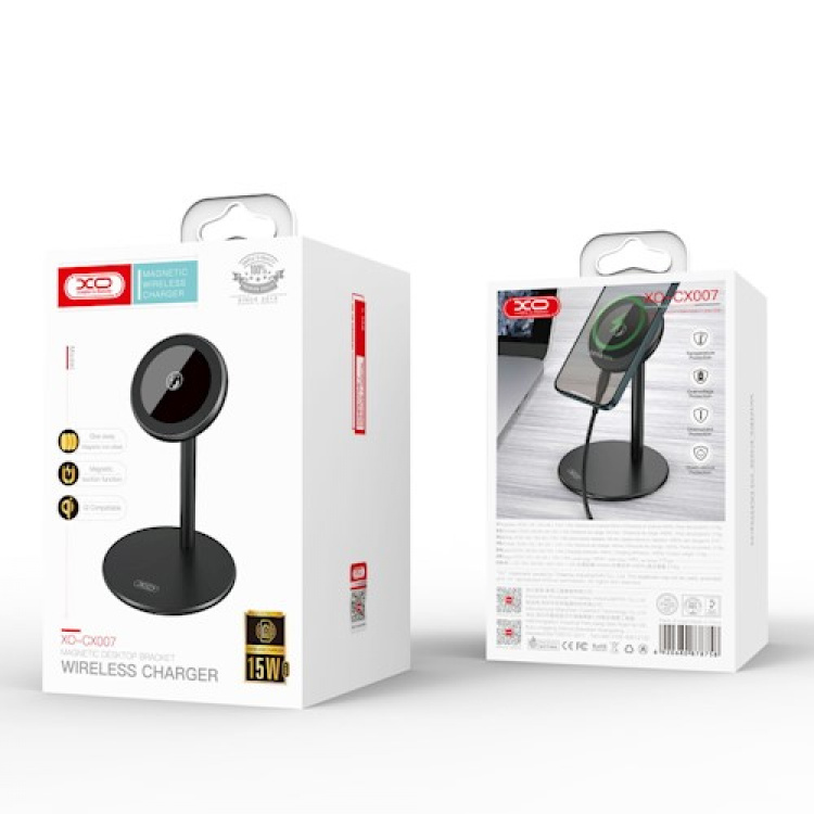 Xo Magnetisk opladningsstativ med Qi-oplader Xo Magnetisk opladningsstativ med Qi-oplader