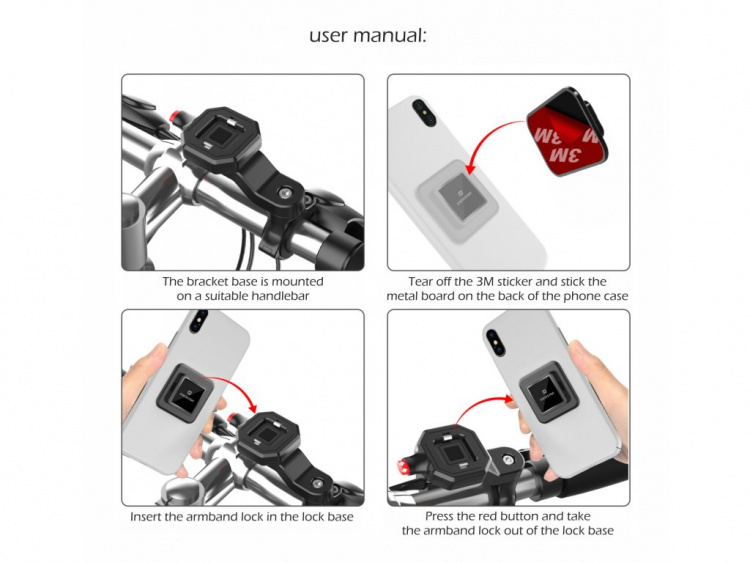 Swissten mobiltelefonholder til cykel Swissten mobiltelefonholder til cykel