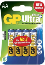 GP Ultra Plus Alkaline AA-batteri, 15AUP/LR6, 4-pak
