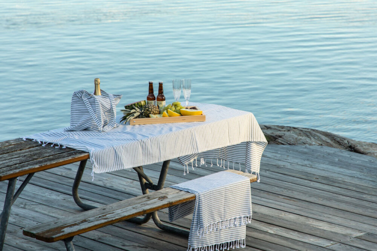 Lord Nelson Victory Medbo Tygpåse, Blå, 41x38 cm