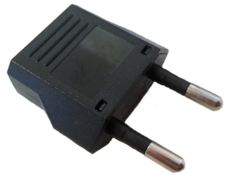 Rejseadapter, USA til Sverige, Svart