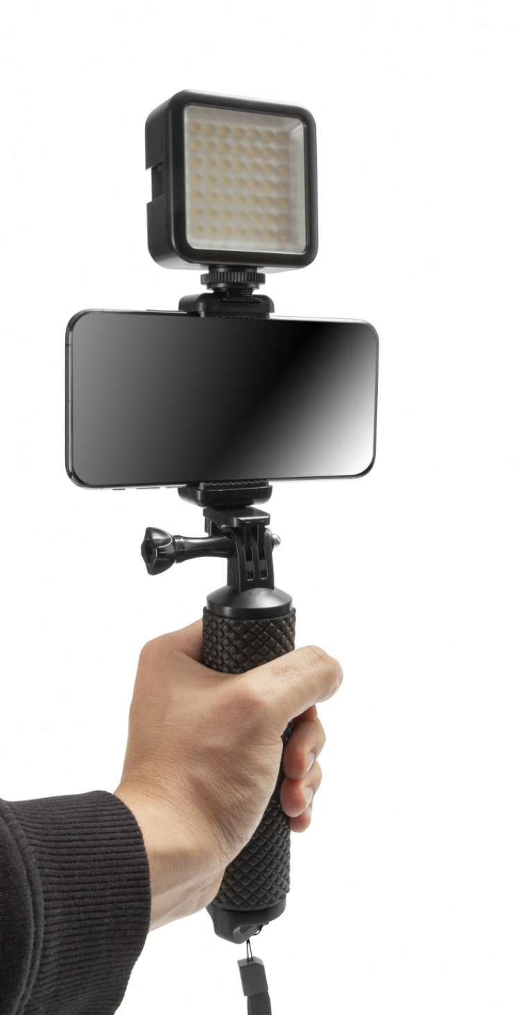 GadgetMonster Vlogging Stick med LED-lys