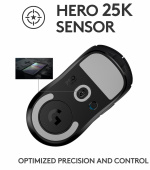 Logitech PRO X SUPERLIGHT trådløs gaming-mus, sort