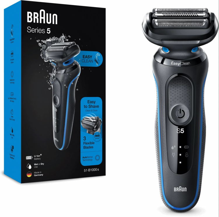Braun Shaver 51-B1000S Blue