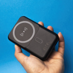 Forever MATB-100 Powerbank med trådløs opladning, PD QC 22,5W 10000 mAh, Sort