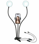 United VBL2177 Dobbelt ringlys med mobilholder