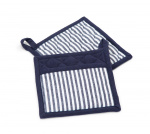 Lord Nelson Victory Grytlappar 2-pack, Vit/Marin