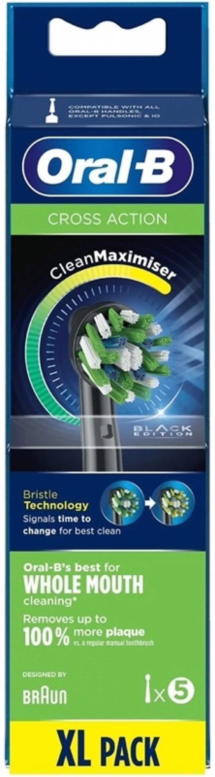 Oral-B Cross Action Svart 5-Pack Oral-B Cross Action Svart 5-Pack