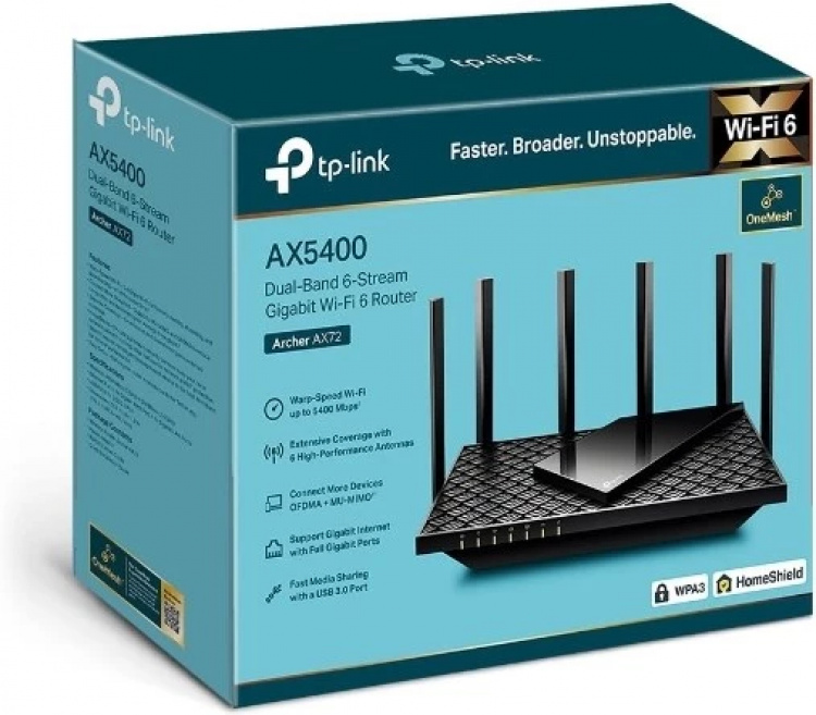TP-Link Archer AX72 WiFi 6 Gaming Router