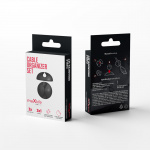 Maxlife Home Office kabelorganiseringssæt 3x1 huller sort