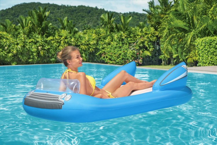 Bestway Pool- og bademadras, Blue Classic Convertible 180x94cm