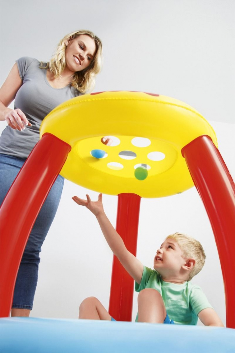 Bestway Fisher Price Oppustelig børnepool / Boldhav med dyremotiv