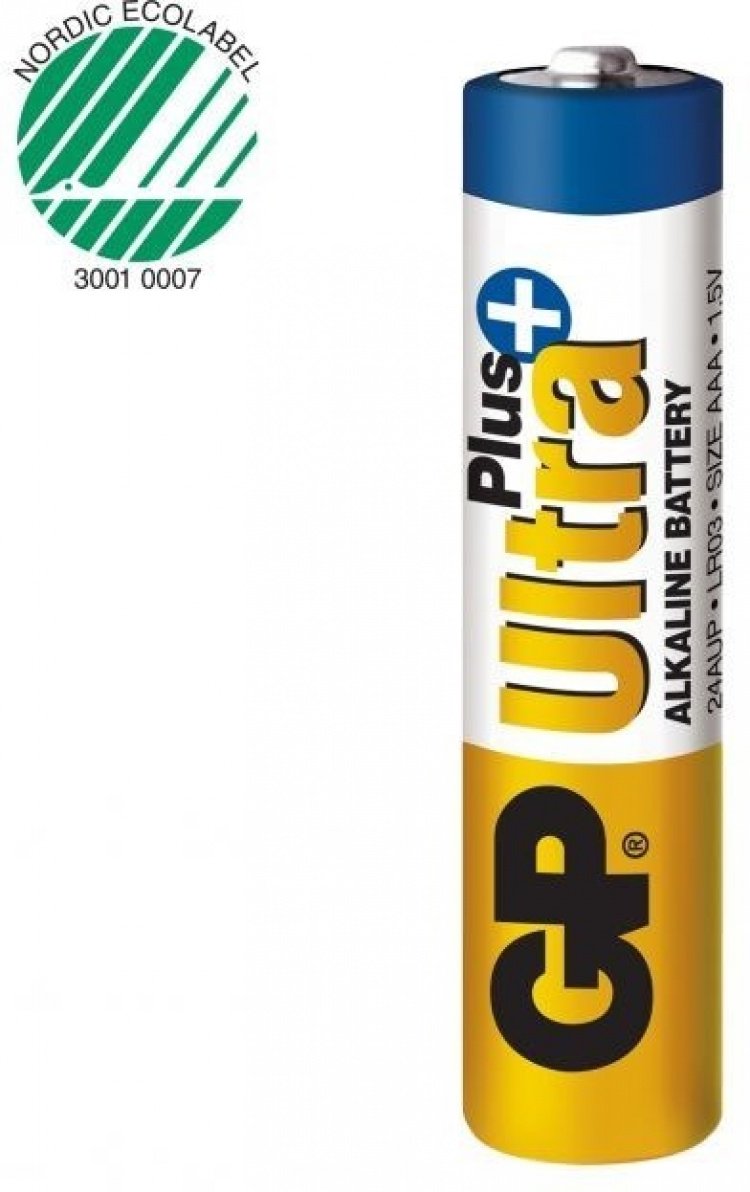 GP Ultra Plus Alkaline AAA-batteri, 24AUP/LR03, 4-pak