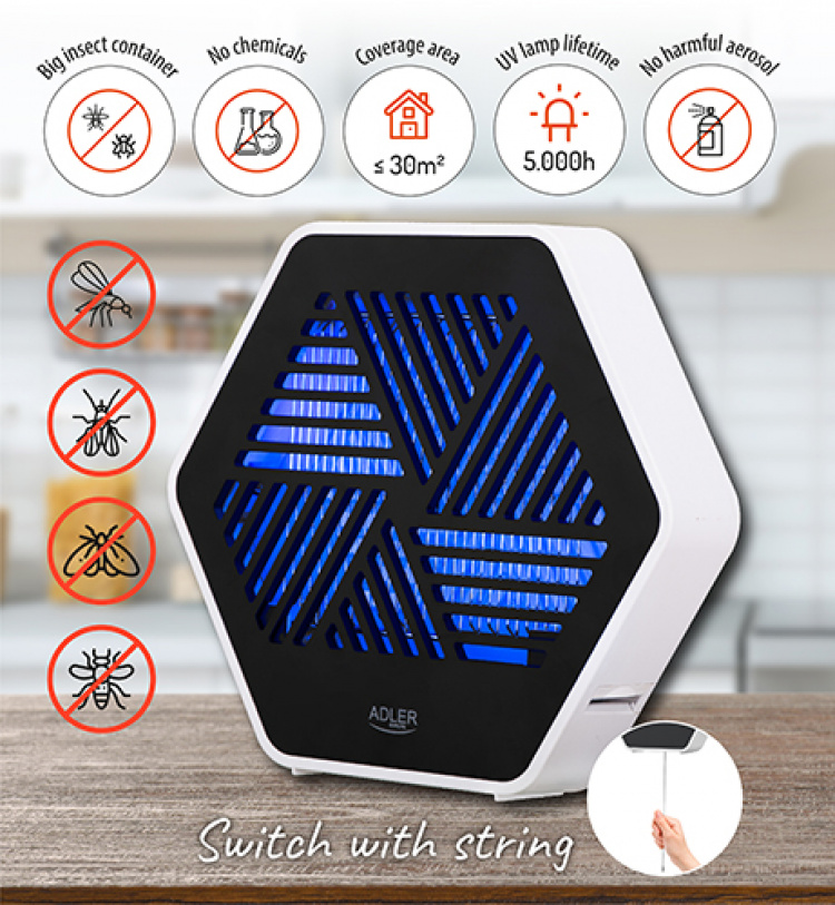 Adler AD 7939 Anti-myggelampe, UV Adler AD 7939 Anti-myggelampe, UV