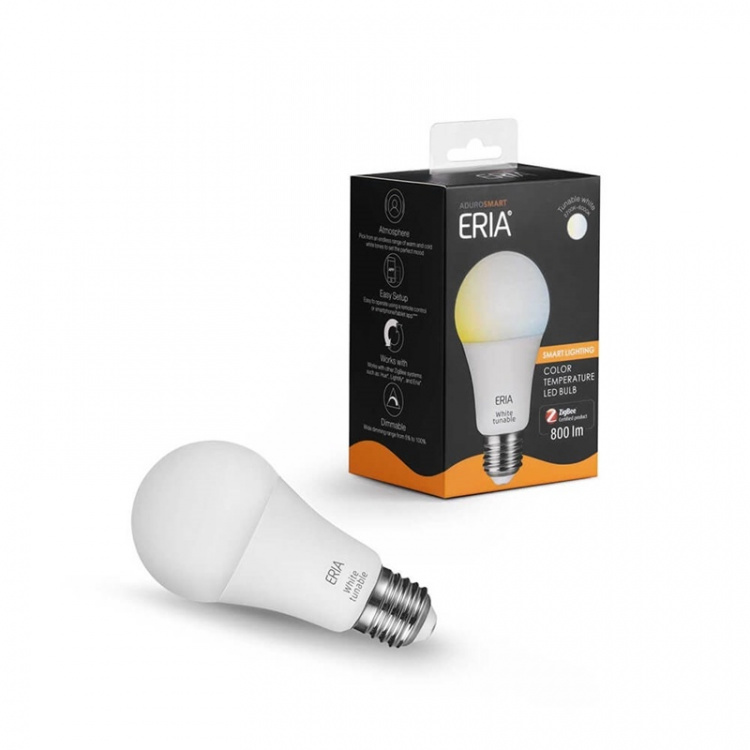 Adurosmart E27 Justerbar Hvid Bulb 2200-6500k Zigbee Adurosmart E27 Justerbar Hvid Bulb 2200-6500k Zigbee