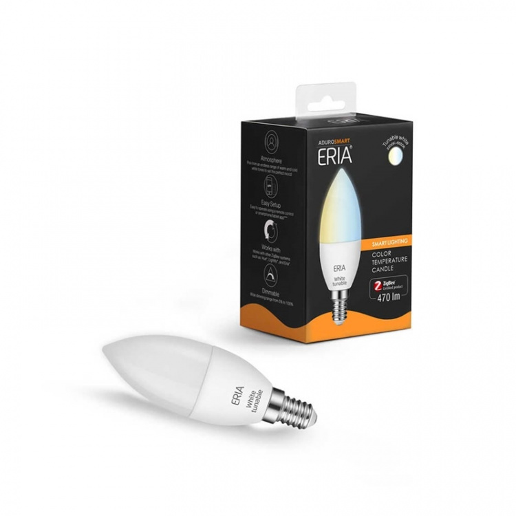 Adurosmart E14 Justerbar Hvid Bulb 2200-6500k Zigbee Adurosmart E14 Justerbar Hvid Bulb 2200-6500k Zigbee