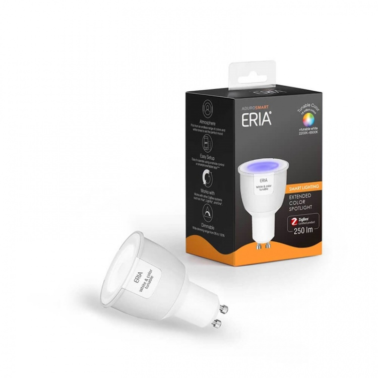 Adurosmart ZigBee GU10 RGB Spot 16mill. farver 2200-6500k