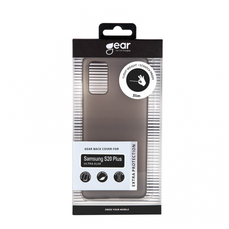 Gear Mobilcover Ultraslim Sort - Samsung S20 Plus