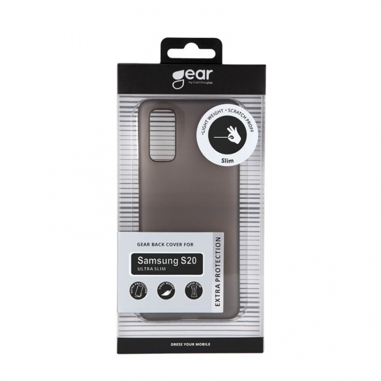 Gear Mobilcover Ultraslim Sort - Samsung S20
