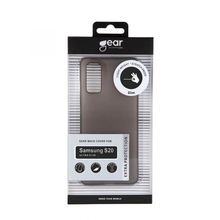 Gear Mobilcover Ultraslim Sort - Samsung S20
