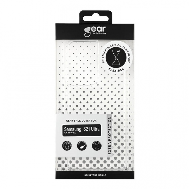 Gear Mobilcover TPU Transparent - Samsung S21 Ultra