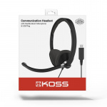 Koss Headset CS300 On-Ear USB Sort