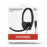 Koss Headset CS300 On-Ear USB Sort