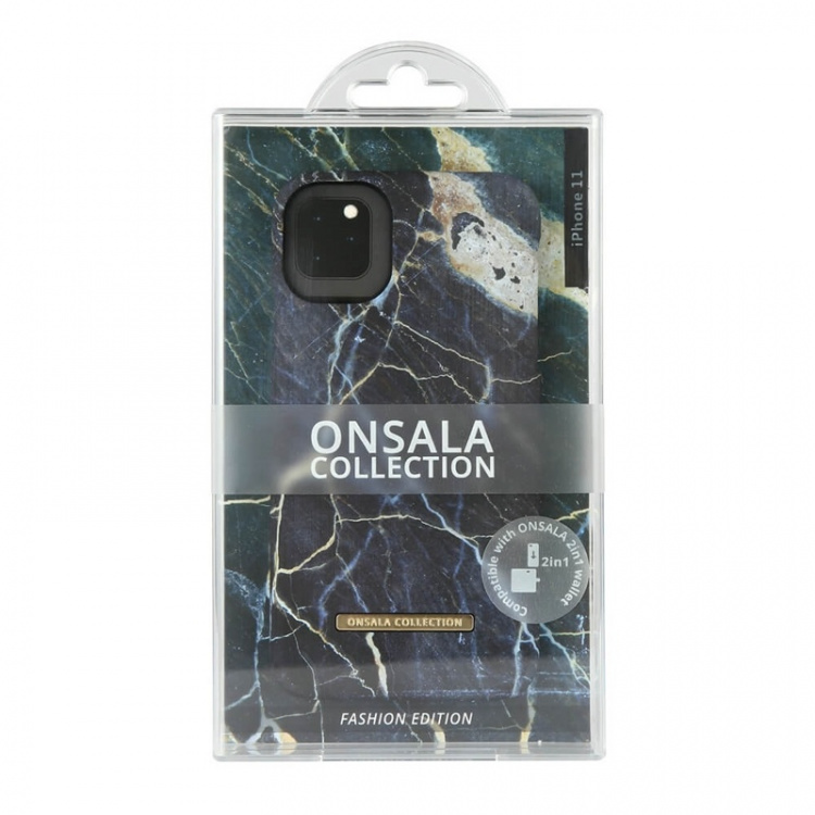 Onsala COLLECTION Mobil Cover Soft Black Galaxy Marble iPhone 11