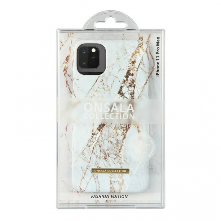 Onsala COLLECTION Mobil Cover Soft White Rhino Marble iPhone 11 PRO MAX