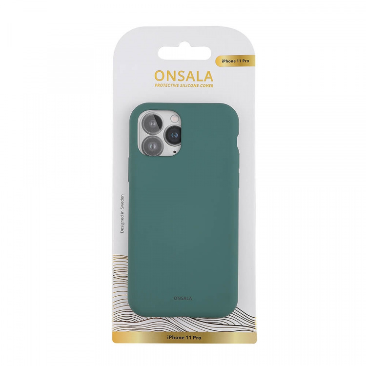 Onsala Mobilcover Silikone Pine Green - iPhone 11 Pro