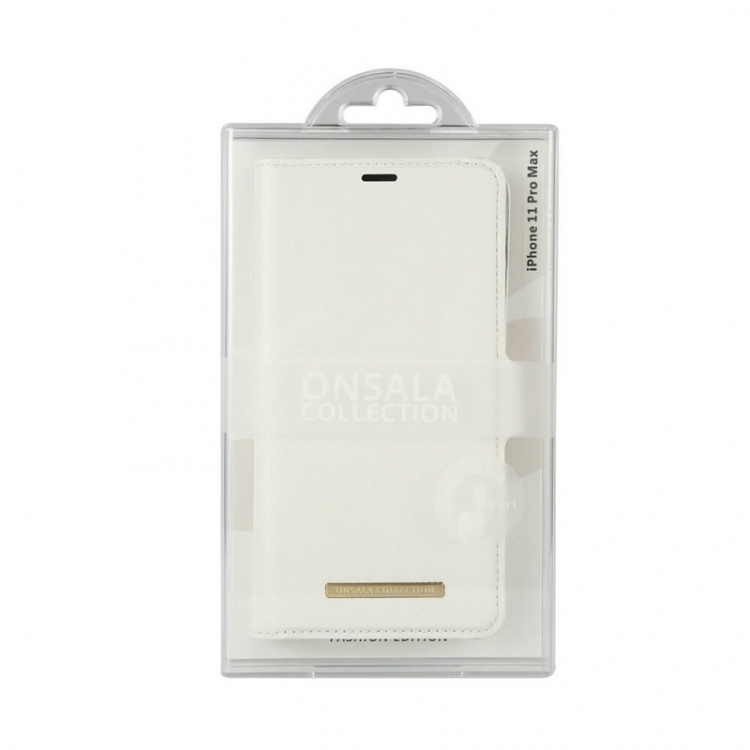 Onsala COLLECTION Wallet Saffiano White iPhone 11 PRO MAX