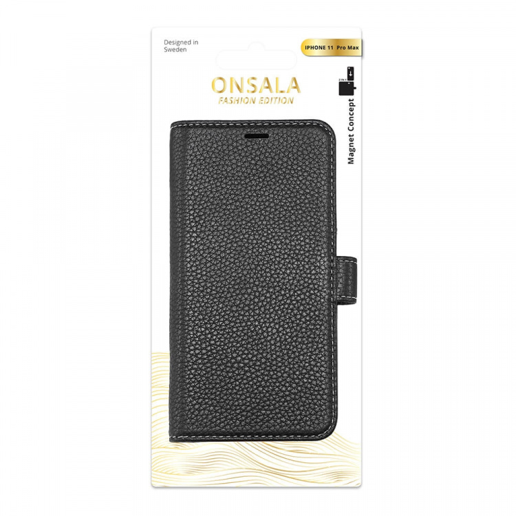 Onsala COLLECTION Wallet Læder Sort iPhone 11 PRO MAX
