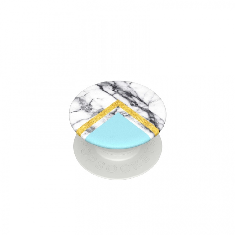 PopSockets PopGrip Mini White Marble Glam 3-pak
