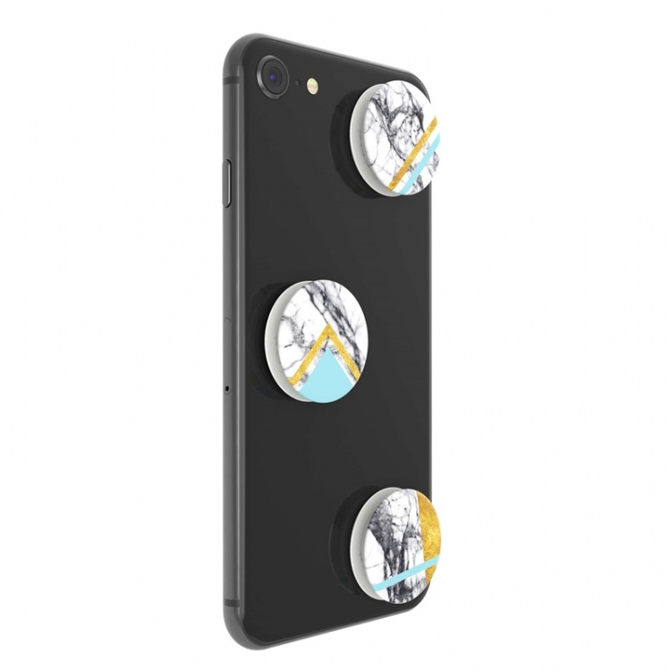 PopSockets PopGrip Mini White Marble Glam 3-pak